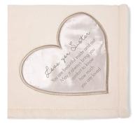 Pavilion Gift Company 19504 Comfort Blanket - Love You Sister Thick Warm 320 GSM Royal Plush Throw Blanket