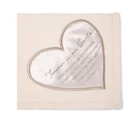 Pavilion Gift Company Forever in Our Hearts-Manta de felpa sper suave de 50x60, color crema