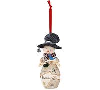 Pavilion Gift Company The Snowman Holding Bluebird Ornament, 4-1/4-Inch