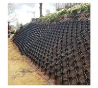 Pavimentadores de polietileno de alta densidad con forma de panal - Solución de estabilización de grava para tierra y arena de barro - ideal para muros de contención de pendientes y caminos