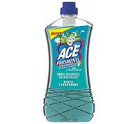 Ace Pavimenti Igienizzante Talco e Muschio Bianco, limpiador de suelos, talco y almizcle blanco, 1 litro + polpa italiana gourmet 400 g
