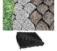 Pavimento de Grava Permeable y Plegable para Caminos de Acceso, pasarelas y senderos. Celdas de Grava en Forma de Panal para Pendientes de Parques de 6 m x 8 m (20 pies x 26 pies) con Tela.