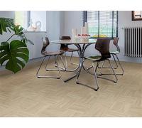 Pavimento de PVC en tira de parqué, luz, Corte (4m de ancho / 16,0m de largo)