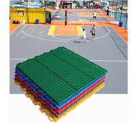 Pavimento for cancha de Baloncesto al Aire Libre, Alfombrillas entrelazadas modulares for Hacer uno Mismo, fáciles de Cortar y modificar(Rosso)