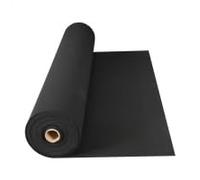 Pavimentos Arquiservi - Suelo de Caucho Liso en Rollo 100% Reciclado - 1x10m (10m²) - Grosor 6mm - Color Negro - Protección contra Golpes y Reducción de Ruido - Instalaciones Deportivas