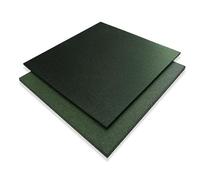 Pavimentos Arquiservi - Suelo de Gimnasio - 100x100x1,5 cm - Pack de 30 Losetas de Caucho 100% Reciclado - Color Verde - Protección contra Golpes y Reducción de Ruido - Instalaciones Deportivas