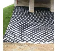 Pavimentos de rejilla de grava para calzadas y caminos, rejilla permeable de panal de abeja de 2 pulgadas soporta 8000 libras, 6 m x 6 m (20 pies x 20 pies) estabilización de suelo resistente