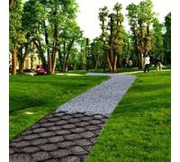 Pavimentos de rejilla para entrada y camino, rejillas de control de suelo de 5,1 cm para patio al aire libre y grava, diseño de panal para un fácil drenaje y estabilidad