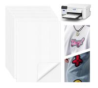 Pavlleen 10PCS Papel Soluble para Bordar, Estabilizador Bordado, Papel de Bordar Imprimible A4 (29.7x21cm), Adecuado para Imprimir o Dibujar Patrones, Bordar a Mano y a Máquina