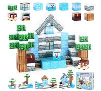 Pavlleen 70 Bloques de construcción magnéticos, Bloques de construcción de mis imanes, Juego de Mundo, edición congelada, Azulejos magnéticos, Juguetes para niños y niñas a Partir de 3 años