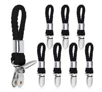 Pavlleen 8 Piezas Pinzas para Toallas,Pinza para Servilletas para Baño,Clips de Toalla,Multifuncional Clip Soporte,Para Balcón,Cocina y Baño,negro