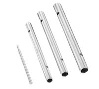 Pavlleen Juego de 4 Llaves de Tubo con Varilla Giratoria,8-9,10-11,12-13mm,Llaves Tubulares para Grifo,Juego de Montaje de Acero para Herramientas,Pasador Giratorio,Instalación Bajo Fregadero ZYT186