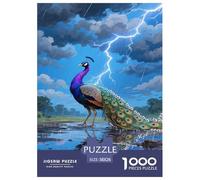 Pavo 1000 Piezas Impresionante Puzzle Inteligencia Juguete Regalo Creativo para La Relajación Desafíos Extra Divertidos EduGatoivo 38x26cm/1000pcs