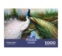 Pavo 1000 Piezas Impresionante Puzzle Inteligencia Juguete Regalo Creativo para La Relajación Desafíos Extra Divertidos EduGatoivo 52x38cm/1000pcs