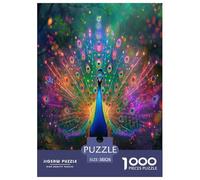 Pavo 1000 Piezas Impresionante Puzzle Puzzle Inteligencia Juguete Pasatiempo Creativo Desafíos Extra Divertidos EduGatoivo 38x26cm/1000