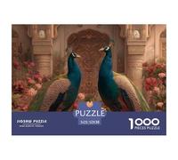 Pavo 1000 Piezas Rompecabezas Divertidos Actividades Familiares Jigsaw Desafíos Difíciles para Adultos 52x38cm/1000pcs