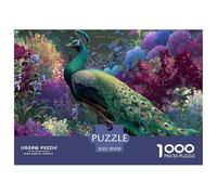 Pavo 1000 Piezas Rompecabezas Divertidos DecoracióN Familiar Jigsaw Desafíos Difíciles para Regalo 70x50cm/1000pcs