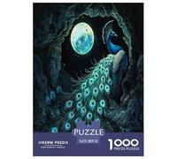 Pavo 1000 Piezas Rompecabezas Familiar para Adultos Inteligencia Juguete Entretenimiento Creativo Desafíos Extra Divertidos EduGatoivo 52x38cm/1000pcs