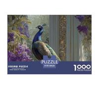 Pavo 1000 Piezas Rompecabezas Imposible Actividades Familiares Jigsaw Desafíos Difíciles para Adultos 38x26cm/1000pcs