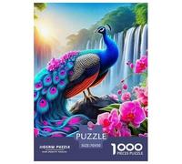 Pavo 1000 Piezas Tema Animal Puzzles para Adultos Rompecabezas De Desafíos Difíciles Clásicos para Adultos Y Niños A Partir De 12 Años Entretenimiento Creativo Regalos para Familiares Y Amigos De