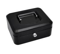 Pavo 8011827 - Caja de caudales con bandeja para monedas, 15 cm, color negro