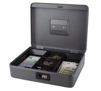 Pavo 8014408 - Caja de caudales con cerradura de combinación, color gris oscuro, 30 cm