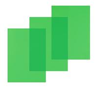 Pavo - A4 Portadas para encuadernar de PVC Verde/transparente, 200 micras, pack de 100