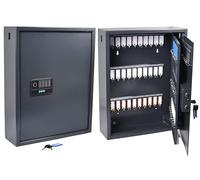 pavo - Armario de Llaves de Alta Seguridad Magnettag para 100 Llaves - Gris Oscuro, 8015658