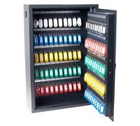 Pavo - Armario de llaves de alta seguridad para 100 llaves/Caja fuerte para llaves/Dimensiones: 600 x 410 x 120 mm / Incluye 100 llaveros