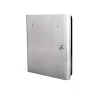 Pavo Armario para Llaves, Caja Fuerte para Llaves, con diseño Frontal para 54 Llaves, INOX/Negro, Metal, INOX/Negro