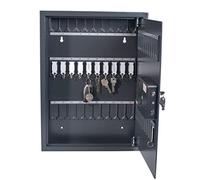 PAVO - Armario de Llaves Magnettag para 50 Llaves, Alta Seguridad, Gris Oscuro (8013876)