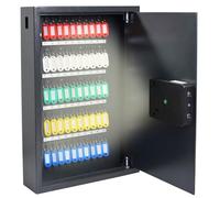 Pavo - Armario Inteligente de Alta Seguridad para Llaves con función Wi-Fi, para 50 Llaves, Dimensiones 550 x 380 x 100 mm, Incluye 50 llaveros, Color Gris Oscuro.
