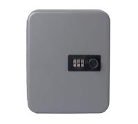 Pavo - Armario para Llaves, 20 Ganchos, Cerradura de combinación, Gris Oscuro, 20 llaveros, tamaño: 6 x 16 x 20 cm - 8032570