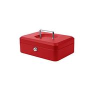 Pavo - Caja de caudales (250 x 180 x 90 mm), color rojo