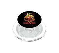 Pavo Comer Pizza Acción de Gracias Divertida Cena Italiana Peregrina PopSockets PopGrip para MagSafe
