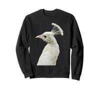 Pavo Cristatus Pavo Cristatus - Pájaro Real Indio leucístico Blanco Sudadera