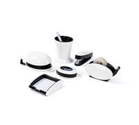 Pavo Desk Set - Pack de 6 piezas para escritorio, negro