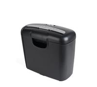Pavo - Destructora de Papel de hasta 6 Hojas, Corte en Tiras, trituradora de Tarjetas de crédito, Incluye Papelera, 10 L, Color Negro, 8038770