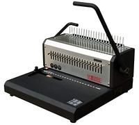 Pavo - Encuadernadora Profesional HD de Peine, Sistema de Perforación 21 Agujeros, Capacidad hasta 400 Hojas, Perfora 25 Hojas, Encuadernadora de Oficina Resistente - 8032341