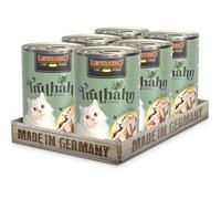 Pavo + Extra Filete | 6 x 400 g | Comida húmeda para Gatos | con Pollo | Leonardo | Alimento completo para gatos adultos | Alto contenido cárnico | Cocinado suavemente en su propio jugo