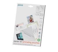 Pavo - Fundas para plastificar Pack de 55, 2x75 Mic, Starter Kit, Varios Tamaños, 8030729