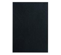 Pavo Leather Grain Cover - Paquete de 100 cubiertas de piel A4, negro