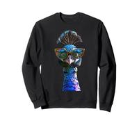 Pavo Motivo Pavos Reales Azul Pavo Rueda Sudadera