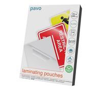 Pavo - Pack de 100 fundas para plastificar Tamaño: 75 x 105 mm 2x125 mic - brillo
