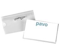 Pavo premium de tarjetas de identificación, Pack de 50, curvados Pin 54 x 90 mm