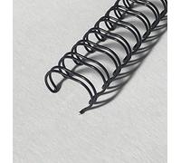 Pavo Premium - Espirales de alambre para encuadernar (A4, 7.9 mm, división 3:1, 100 unidades, para 36-50 páginas), color negro