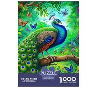 Pavo Puzzle 1000 Piezas, Diversión Rompecabezas De Bricolaje, Juego Familiar, Colección De Arte, para Adultos Y Niños A Partir De 12 Años 70x50cm/1000pcs