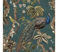Pavo Real Bosque Exótico Pájaro Pintado Cuarto de Estar Floral Hoja - Elige