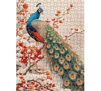 Pavo Real De Nieve FríA Puzzle 3000 Piezas, Rompecabezas Adultos Puzzle, Desafiante Puzzles de Juego de, Entretenimiento Juego Educativo para Toda la Familia, para Regalo Decoración BXHZW7-316