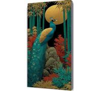 Pavo real Diamond Painting Adultos, Animal Cuadros de Diamantes, 5D Puzzle Diamantes Cuadros en Punto de Cruz Diamond Art Painting Kit, Hobby Ccreativi Adulti, Decoración Pared Hogar 60x120cm pz4-12s